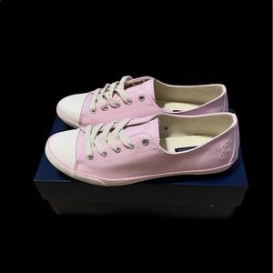 *New* Polo Ralph Lauren Pink Parnell Oxford Cloth Sneakers